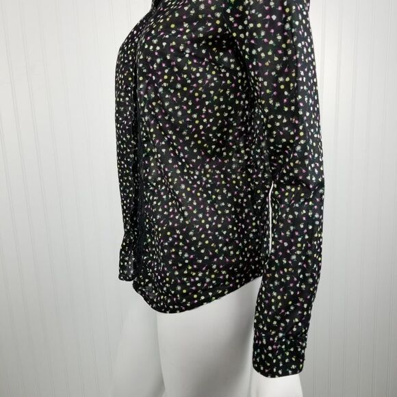 Lauren Conrad Floral Button Down Blouse Medium - Picture 5 of 7